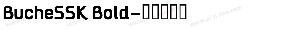 BucheSSK Bold字体转换